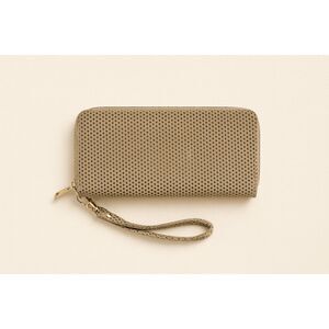 2 Chic Metallic Gold Wristlet Wallet Zip-Around Clutch